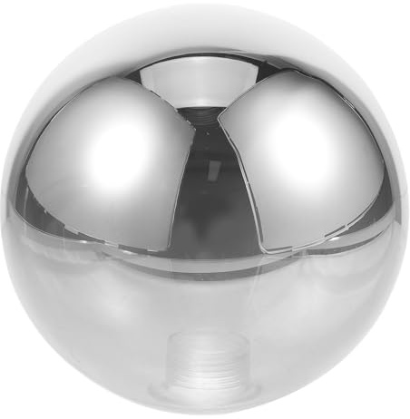 BESTonZON Globe Lamp Shade Replacement 4.72 Inch Smoke Glass Ball Lampshade for Pendant and Ceiling Light Fixtures Indoor Decorative Lighting Cover for Home Kitchen Bedroom