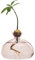 YUEMING Glas Avocado Baum Blumenvasen, Klare Avocado Baum Anbauvasen, Glas Blumenvase, Hydroponic Glasvase Fuer Blumen Deko Hochzeit Tisch Wohnzimmer Couchtisch (Rosa)