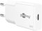 goobay Caricatore rapido USB-C PD GaN Slim (20 W) Bianco per viaggiatori - Samsung, adattatore di alimentazione USB-C, cavo di ricarica rapida - Compatibile con smartphone e tablet - 75728