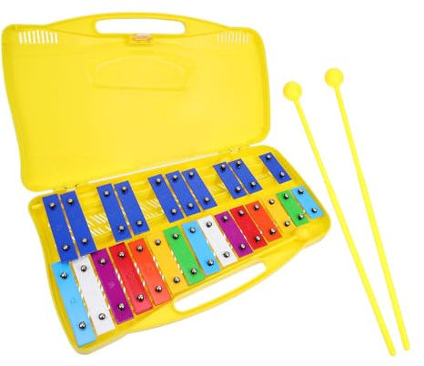 BESPORTBLE Note Metallophone Percussion Musical Colorful Iron Plates Early Education Instrument for Music Learning and Fun