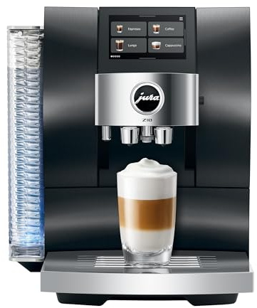 Jura Z10 Macchina da Caffè Automatica, Aluminium Black, Display Touch 4.3, WiFi, 51 Bevande, serbatoio da 2.4L