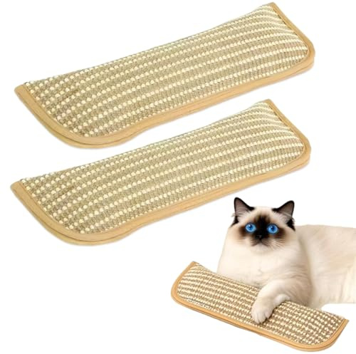KAHZOR Cojines para Gatos,2 Piezas,Juguete Suave con Catnip,Con Tela Resistente a Arañazos,Cómodos Descanso,Suministros Mascotas a Mordidas,Rascador Suelo Interior,Que Fomenta Ejercicio y Juego