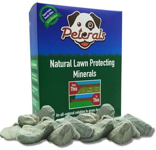 Peterals 400 Grams - Natural Mineral Rocks to Prevent Grass Burn Yellow Patches from Dog Urine