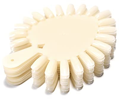 Alexnailart Nail Display Wheels Heart-shaped 21 tips False Nail Swatches Wheels Nail Art Practice Display Board Nail Art Palettes 10Pcs