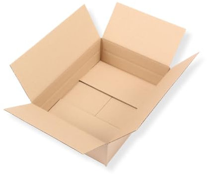 25 St. Post Päckchen Versandkarton 350 x 250 x 100 Größe S Faltschachtel Transportkiste Faltkarton Packsetkarton