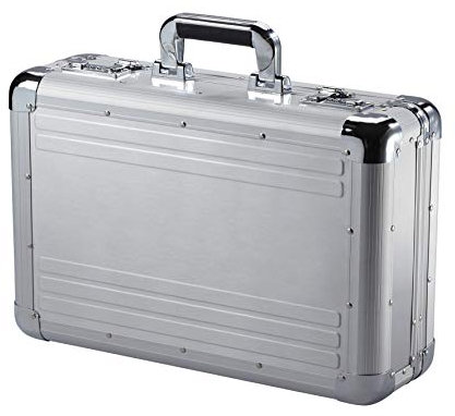 Alu Attache Case Dokumenten Aluminium Laptop Aktenkoffer 45 cm Silber Bowatex