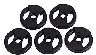 Alnicov Adattatore 45 giri per giradischi universale in vinile da 7 confezione da 5 (nero)