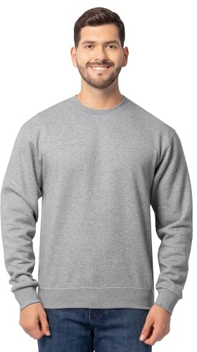 Fruit of the Loom Men's Eversoft Fleece Sweatshirts & Hoodies, Sweatshirt-Grey Heather, X-Large