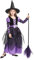 EOZY Kids Witch Halloween Costume Girls Witches Dress Cosplay Witch Outfit with Magic Broom for Carnival Parties