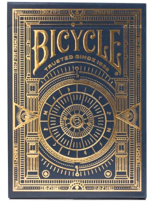 Bicycle Cypher Premium schwarze Spielkarten, Goldfolie, 1 Deck