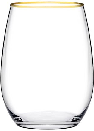 Pasabahce Amber Gold 420725 Drinking Glasses 570cc Set of 6