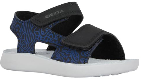 Geox B Sandal Lightfloppy, Sandalia Bebé-Niños, Black Royal, 20 EU