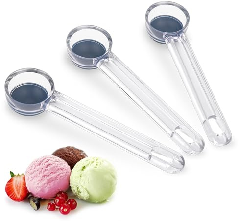 Cookie Scoop Set 1 Tablespoon, Size #60 Cookie Dough Scooper for Baking, 15 ml/0.5 oz Ice Cream Scoop, Acrylic Scoop, Comfortable Grip