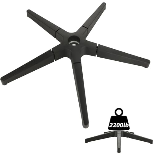 YAYODS Office Chair Base Replacement Parts Heavy Duty 2500 Lbs, 28 Inch Desk Chair Base Replacement Universal Gas Cylinder and Caster Sockets