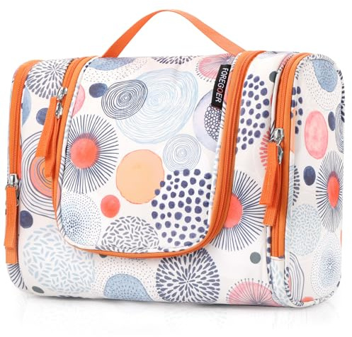 FOREGOER Trousse de Toilette Voyage Grande Sac de Toilette cosmétiques à Suspendre Vanity Femme