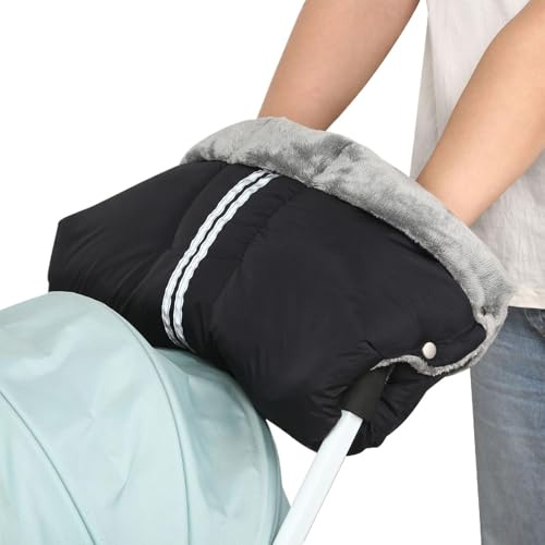 Barnvagnshandskar Handmuff,Pam Hand Muff Vintervarma Barnvagnsvantar | Avtagbara designvarma handskar för barnvagnar, barnvagnar, barnvagnar, handtag för varukorg, sittvagn
