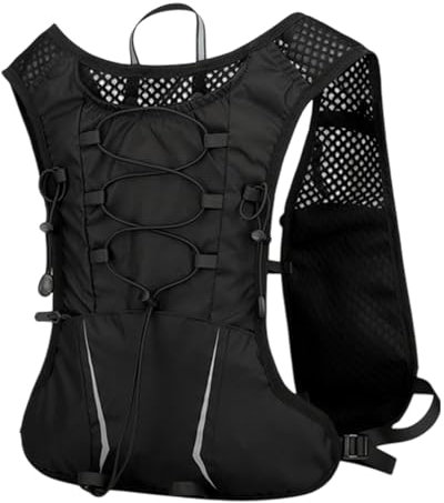 Hydratation Rucksack Laufen, Rucksack, Marathoner Race Water Blase, Reflektierende Hydratationspaket mit einstellbaren Gurten zum Camping des Radfahrens zum Radfahren
