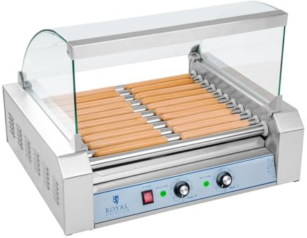 Helloshop26 Appareil Machine à Hot Dog Professionnelle INOX 20 saucisses 2 200 Watts 3614096