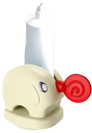 Dtaigou Exprimidor De Pasta De Dientes | Rodillo para Tubos De Dentífrico con Diseño Elefante,Diseño Elefante Reutilizable Organizador De Crema Infantil Ahorrador De Producto
