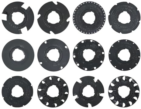 60009 60010 Optional Seed Plate 12 Set for EarthWay 10001 1001-B Garden Seeder Plants, Works for Sweet Corn, Radish, Leek, Asparagus, Spinach, Carrot, Beans and More