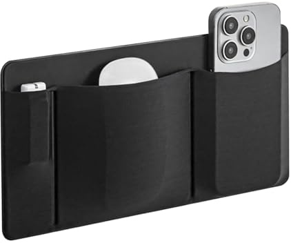 Jiimhte Porta Hard Disk Per Laptop | Supporto Adesivo Per Senza Fili - Borsa 3 Tasche Per Accessori Elettronici Ideale Per Ufficio E Trasporto