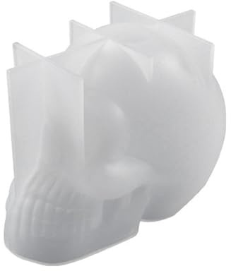 Skull Mold | Skull Candle Mold,Casting Decoration for Handmade Epoxy Sculpture Molding 3D Clay Crafts Candle Making Halloween Home Arts Holidays Parties