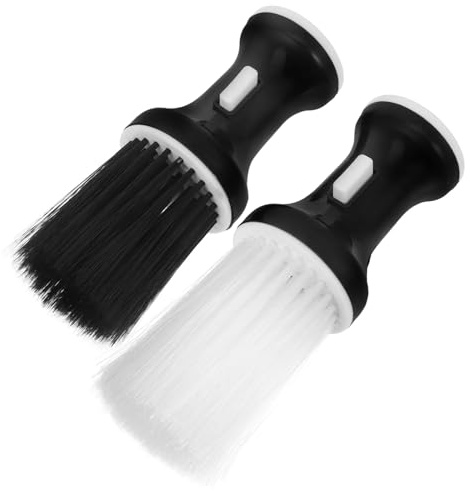 HOMOCONO Puderpinsel Friseurzubehör 2 Stück Nackenbürsten für Haare und Staub mit Weichen Borsten für Friseursalons und Haarschnitt