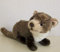 Teddys Rothenburg Kuscheltier Steinmarder liegend braun 40 cm (ca. 20 cm ohne Schwanz) Plüschmarder by Uni-Toys