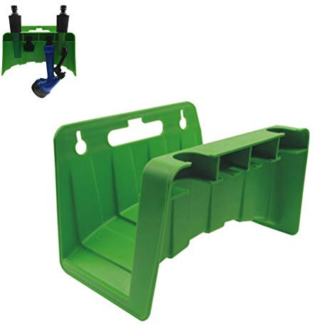 Jardin Tuyau Tube Accroche Mur Monté Support Plastique Vert Tuyau d'eau Stockage Rack Tuyau Reel Hanger Mur Support de tuyau Support de tuyau pour rangement mural ordonné