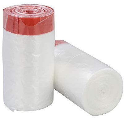 Leendines 25 L Transparente Bolsas de Basura, Saco de Basura, Bolsa de Basura con CordóN