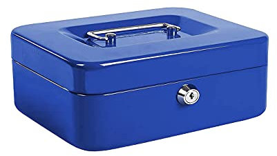 kippen 10033B2 - Cassetta Portavalori Blu, Dimensioni: 200X160X90 mm