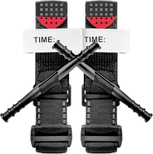 Torniquetes, accesorios tácticos y kit de emergencia, kit de primeros auxilios con una sola mano para sangrado de emergencia, emergencias pesadas al aire libre, senderismo, montañismo, deportes