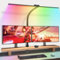 YELUFT RGB Desk Lamp with Clamp - 78cm Dual Light Source - 7 RGB & 3 Light Modes - Eye-Caring Adjustable Gooseneck Clamp