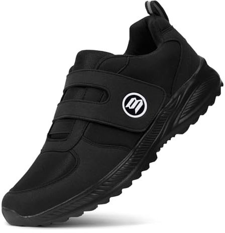 Bigzagger Chaussures pour diabétiques pour homme et femme - Extra larges - Avec fermeture Velcro - Chaussures orthopédiques avec semelle en mousse à mémoire de forme - Sans coutures - Ultra légères