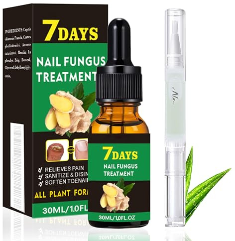 Ginger Nail Care Oil - Aceite para el cuidado de la cutícula, suero para uñas quebradizas, decoloradas y rotas, aceite de cuidado de uñas para pies y manos
