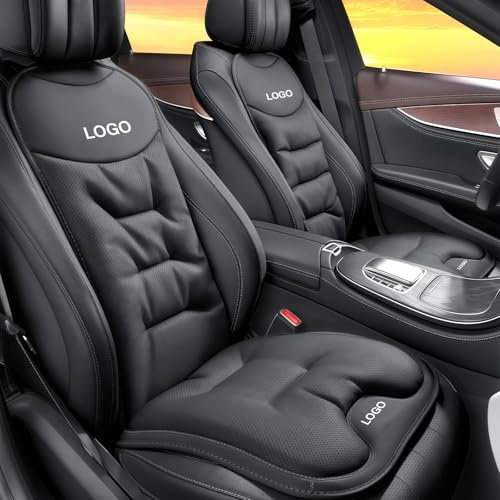 Cuscino per seggiolino auto personalizzato con supporto posteriore, logo personalizzabile, cuscini per sedile auto personalizzati per guida, imbottitura in morbido cotone PP, cuscino antiscivolo