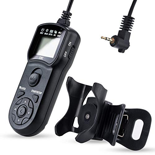 JJC Multi-function Timer Remote Control with Tripod Holder Clamp for Pentax 645D 645Z K1 K1II K3 K3II K3III K5 K5II K5IIs K7 K10D K10D K30 K50 K100D K100D Super K110D K200D K500 Replaces Pentax CS-205