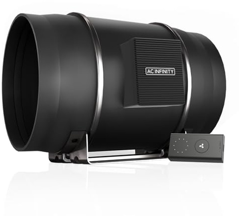 AC Infinity CLOUDLINE PRO S12 – Leises Inline-Lüftersystem 300 mm mit Drehzahlregler, EC-Motor, für Grow-Zelte und Hydroponik