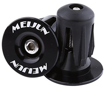 Bnineteenteam Fahrrad Lenkerendstopfen, 2 Stück Fahrradlenker Endkappe Fahrrad Lenker Griffe Endstopfen für 17,5-21,9 mm Lenker (schwarz)