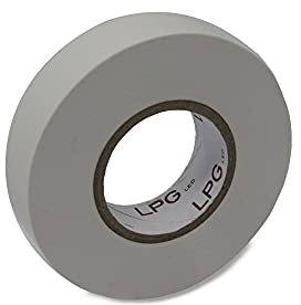 LPGLed | Professionelles PVC-Isolierband | feuerfest und wasserdicht | Länge 25m, Breite 0,19cm, Stärke 0,15mm (Weiß)