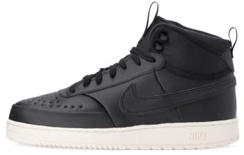Nike Men's Court Vision Mid Winterized Shoes, Black/Black-Phantom, 11.5