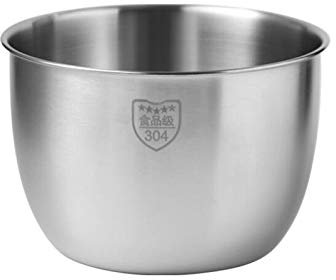 Widybord Bol mélangeur de cuisine en acier inoxydable 304 - Design profond - Pour la cuisson, la pâtisserie, le pain, la salade - 2800 ml