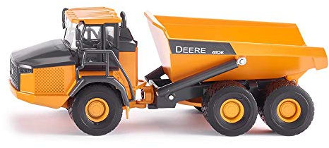 siku 3506, John Deere Dumper, Baustellenfahrzeug, 1:50, Metall/Kunststoff, Orange, Kippbare Mulde