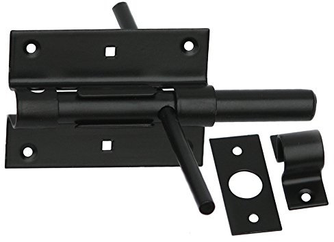 Bolt Door Bolt 100/16 Black Powder Coating on Both Sides