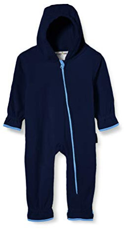 Playshoes Fleece-Overall Unisex Kinder Jumpsuit, marine, 86