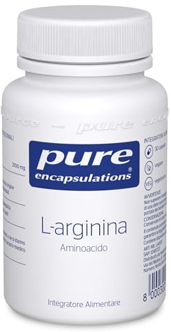 Pure Encapsulations - L-Arginina – Integratore di Aminoacido Essenziale – Capsule Vegane Ipoallergeniche – 30 Capsule
