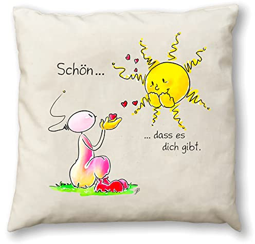 Oups Kräuterkissen Zierkissen Naturkräuterkissen Duftkissen Österreich Kissen 30x30 cm (Schöne, DASS es Dich gibt)