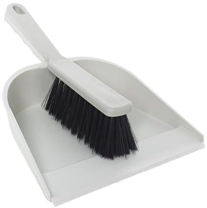 York Ensemble Pelle et Balayette à Main - Poussière et Ramasse-miettes - en Plastique Recyclé - Gris 23 x 32 x 11 cm