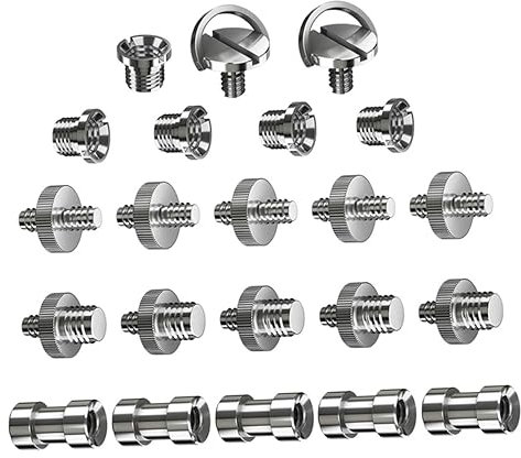 HEMOTON 66pièces Vis De Montage pour Caméra Adaptateurs Filetés pour Trépied Et Accessoires Photo