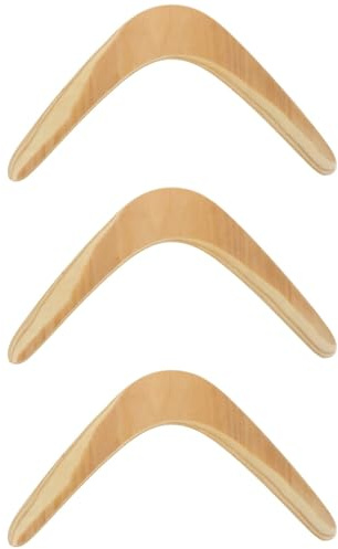 Gatuida Für Kinder und Erwachsene: Werfen Sie Bumerangs V-förmige Rückkehr handgemachtes Handwerk Holz Spielzeug Schneller Fang für Frauen und Männer